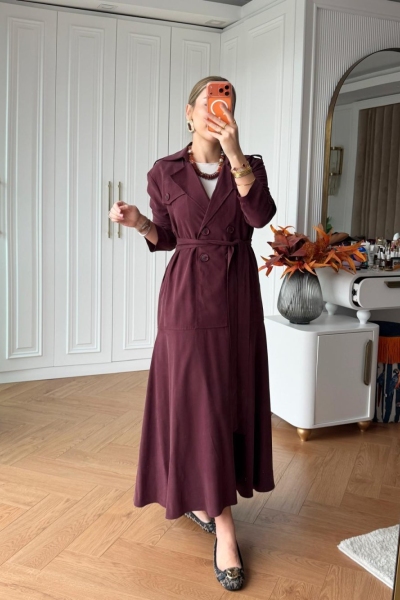 Semra Elbise Bordo
