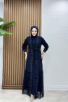 Alime Abaya Lacivert